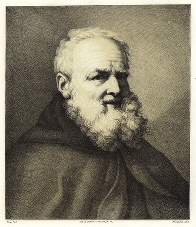 ひげを生やした男の肖像 作： Anton Raphael Mengs